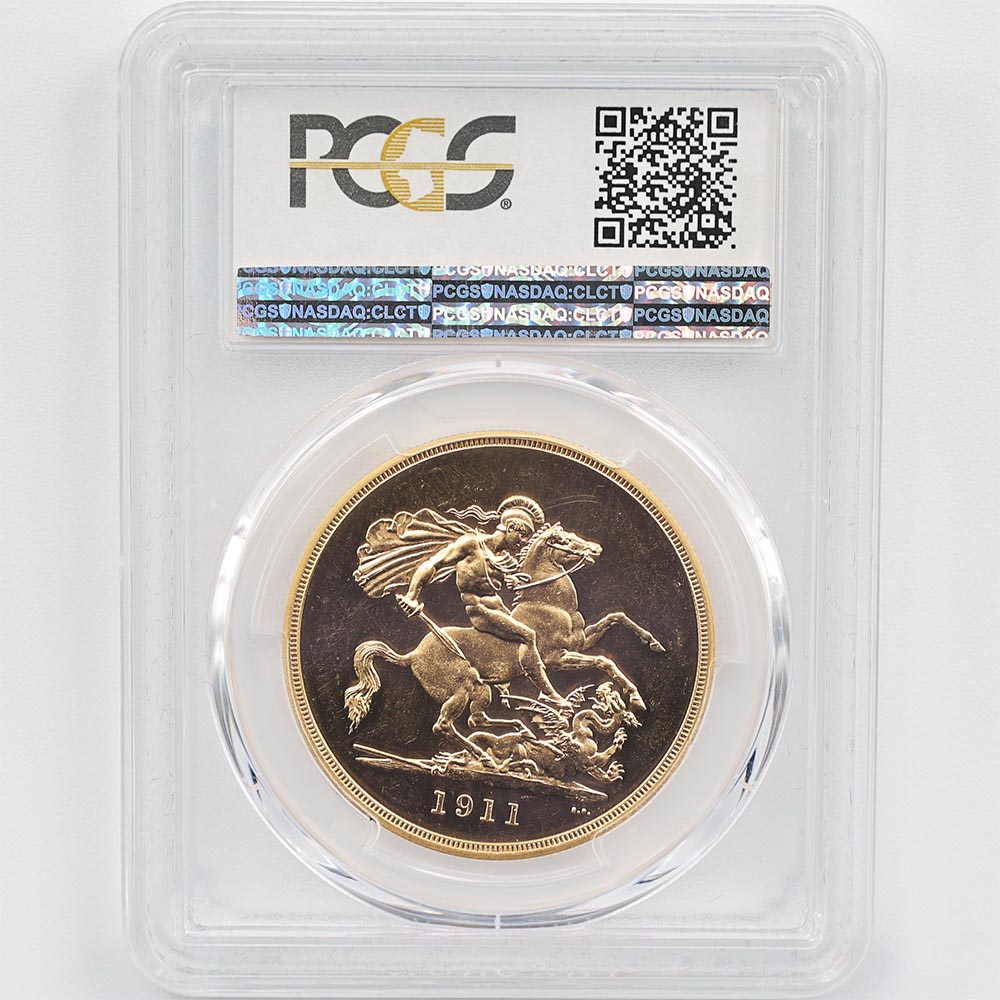 �������� 1911 �ѹ� ���硼��5�� ���֥�� 5�ݥ�ɡ�5���֥��˶�� �ץ롼�� PCGS PR 65 CAM ̤���ѡ�����̤������ �����ꥹ ��� �ڥݥ���ȡ������ݥ������оݳ���