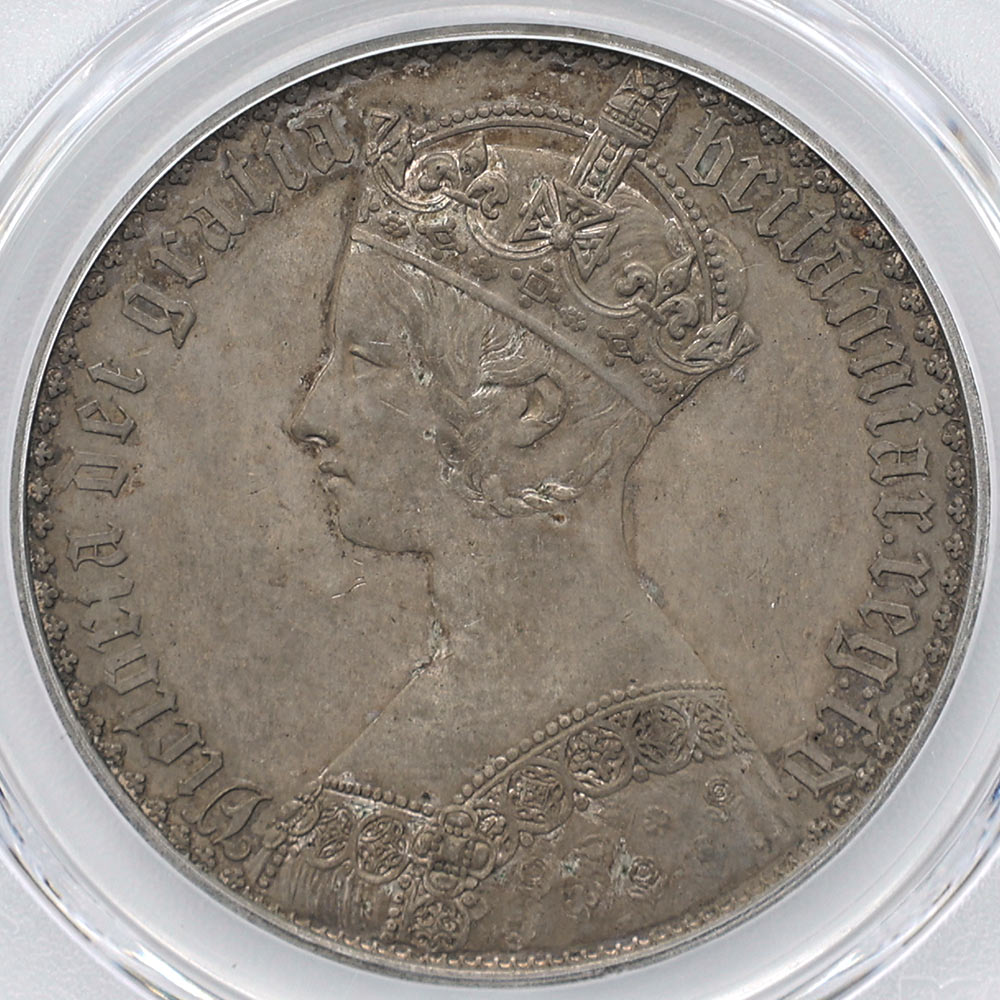 �������� 1847 �ѹ�ʥ����ꥹ�� �ӥ��ȥꥢ���� �����å����饦�� 1���饦�� ��� �ץ롼�� PCGS PR 61 UNDECIMO EDGE ��̤�����ʡڥݥ���ȡ������ݥ������оݳ���