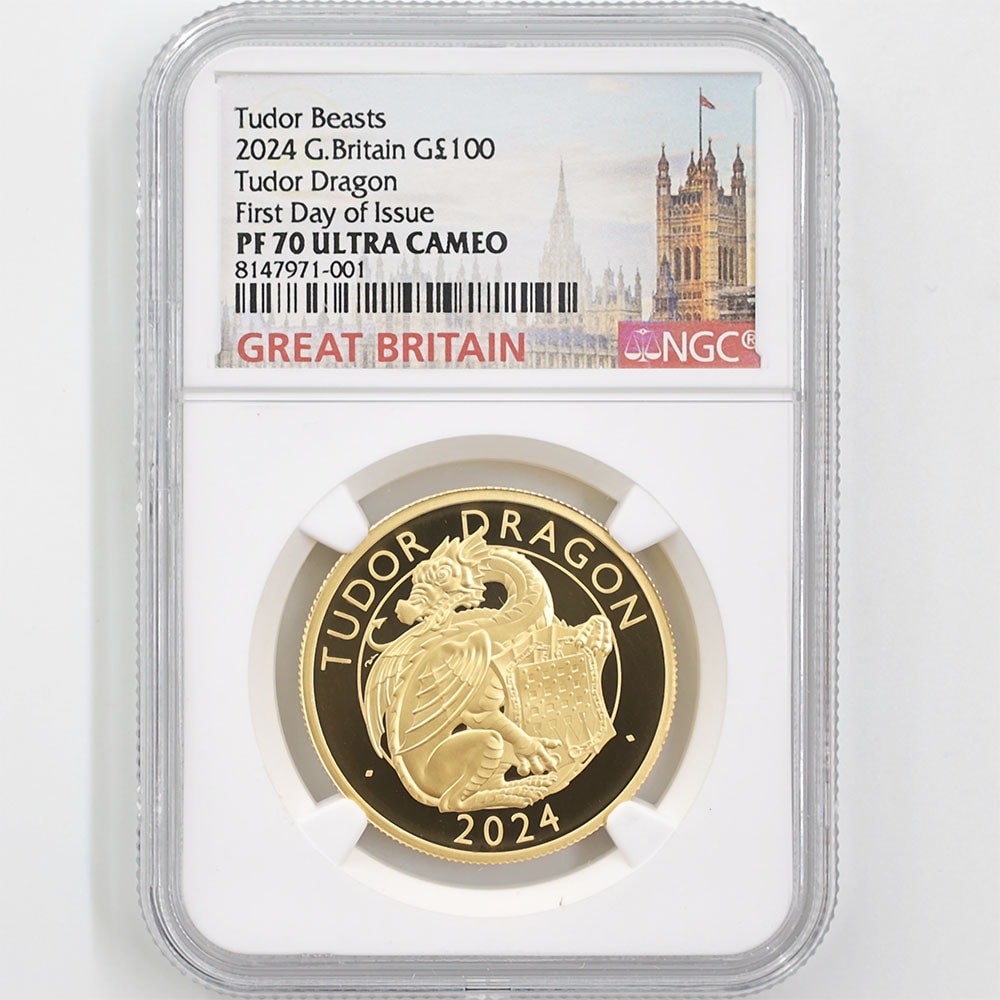 最高鑑定 2024年 イギリス ドラゴン NGC PF70 銀貨 シルバー 龍 最高鑑定 2024年 イギリス ドラゴン NGC PF70 銀貨 シルバー 龍
