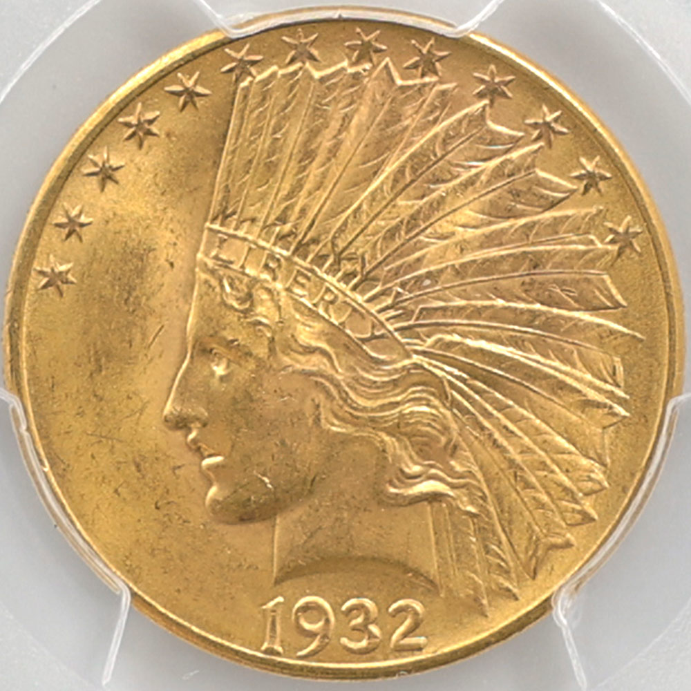 �������� 1932 ����ꥫ ����ǥ����� �إå� ������� �������� 10�ɥ� ��� PCGS MS 64 ̤���ѡ�����̤������ �ڥݥ���ȡ������ݥ������оݳ���