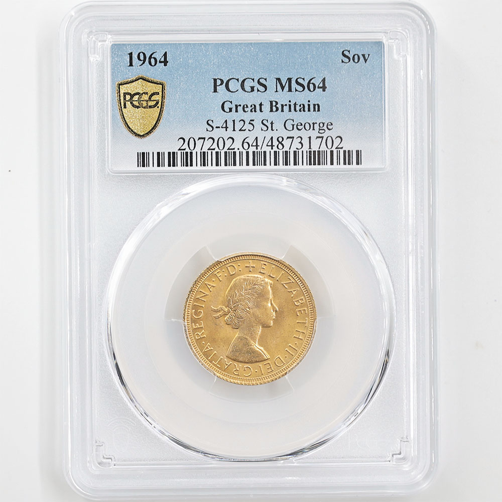 �������� 1964 �ѹ� ���ꥶ�٥�2�� ���֥�� 1�ݥ�� ��� ̤���� PCGS MS 64 ̤���ѡ�����̤������ �����硼��ε�༣ �ڥݥ���ȡ������ݥ������оݳ���