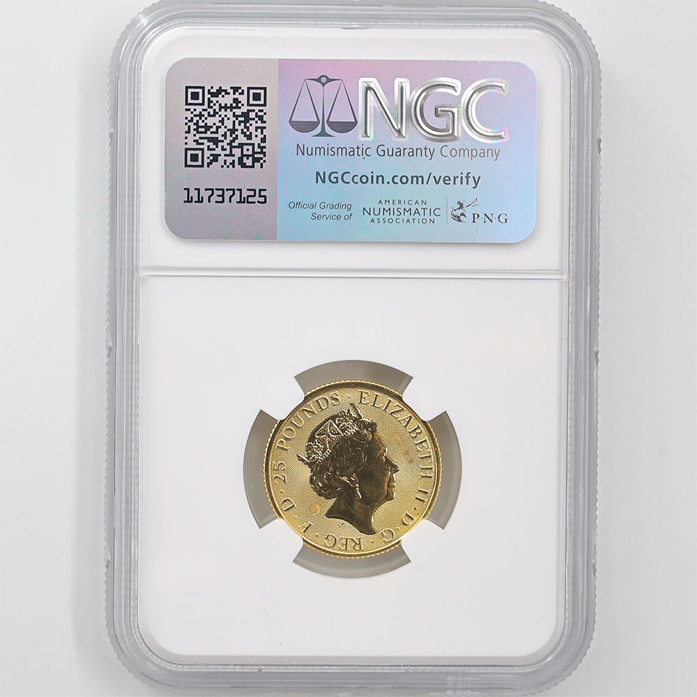 ����� 2023 �ѹ� ���ꥶ�٥�2�� �ᥤ�ե��� 25�ݥ�� ��� 1/4���� ̤���� NGC MS 68 �ǹ���� ����̤������ ��Ȣ�� �����ꥹ ��� ������1��Τ�