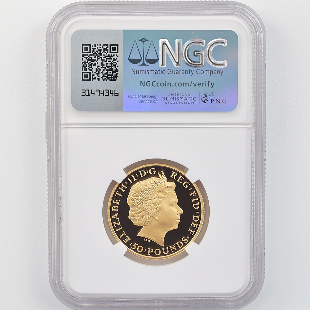 ��Ƥ�� �������� 2014 �ѹ� �֥꥿�˥� 50�ݥ�� ��� 1/2���� �ץ롼�� NGC PF 70 UC �ǹ���� ����̤�����ʡڥݥ���ȡ������ݥ������оݳ���