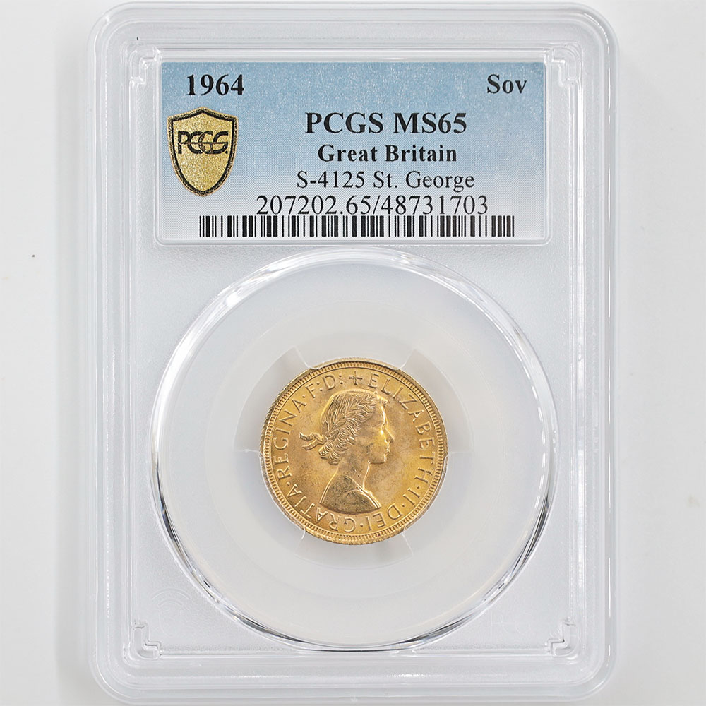 �������� 1964 �ѹ� ���ꥶ�٥�2�� ���֥�� 1�ݥ�� ��� ̤���� PCGS MS 65 ̤���ѡ�����̤������ �����硼��ε�༣ �ڥݥ���ȡ������ݥ������оݳ���