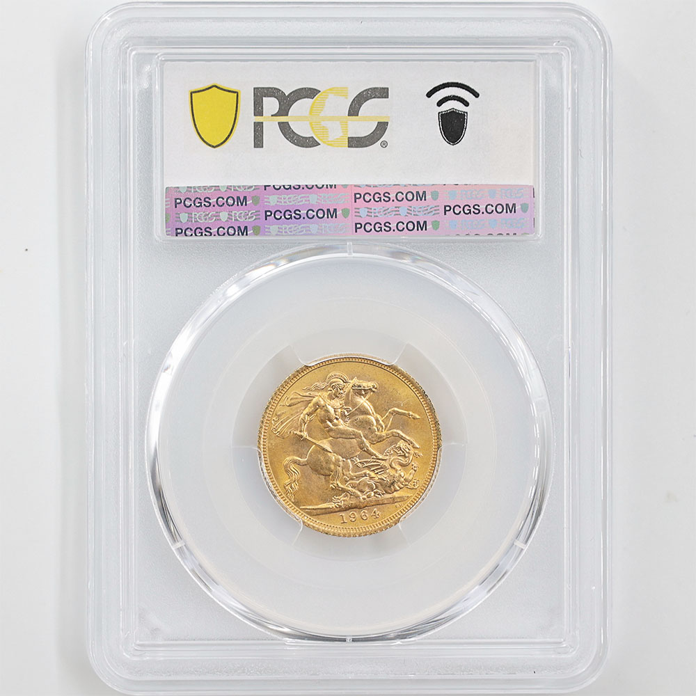 �������� 1964 �ѹ� ���ꥶ�٥�2�� ���֥�� 1�ݥ�� ��� ̤���� PCGS MS 65 ̤���ѡ�����̤������ �����硼��ε�༣ �ڥݥ���ȡ������ݥ������оݳ���