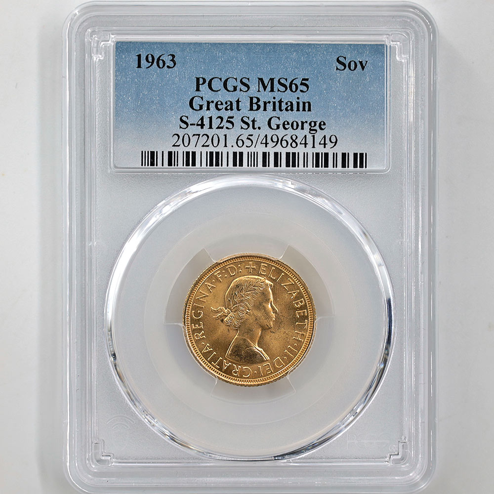 �������� 1963 �ѹ� ���ꥶ�٥�2�� ���֥�� 1�ݥ�ɡ�1���֥��˶�� ̤���� PCGS MS 65 ̤���ѡ�����̤������ �����硼��ε�༣ �ڥݥ���ȡ������ݥ������оݳ���