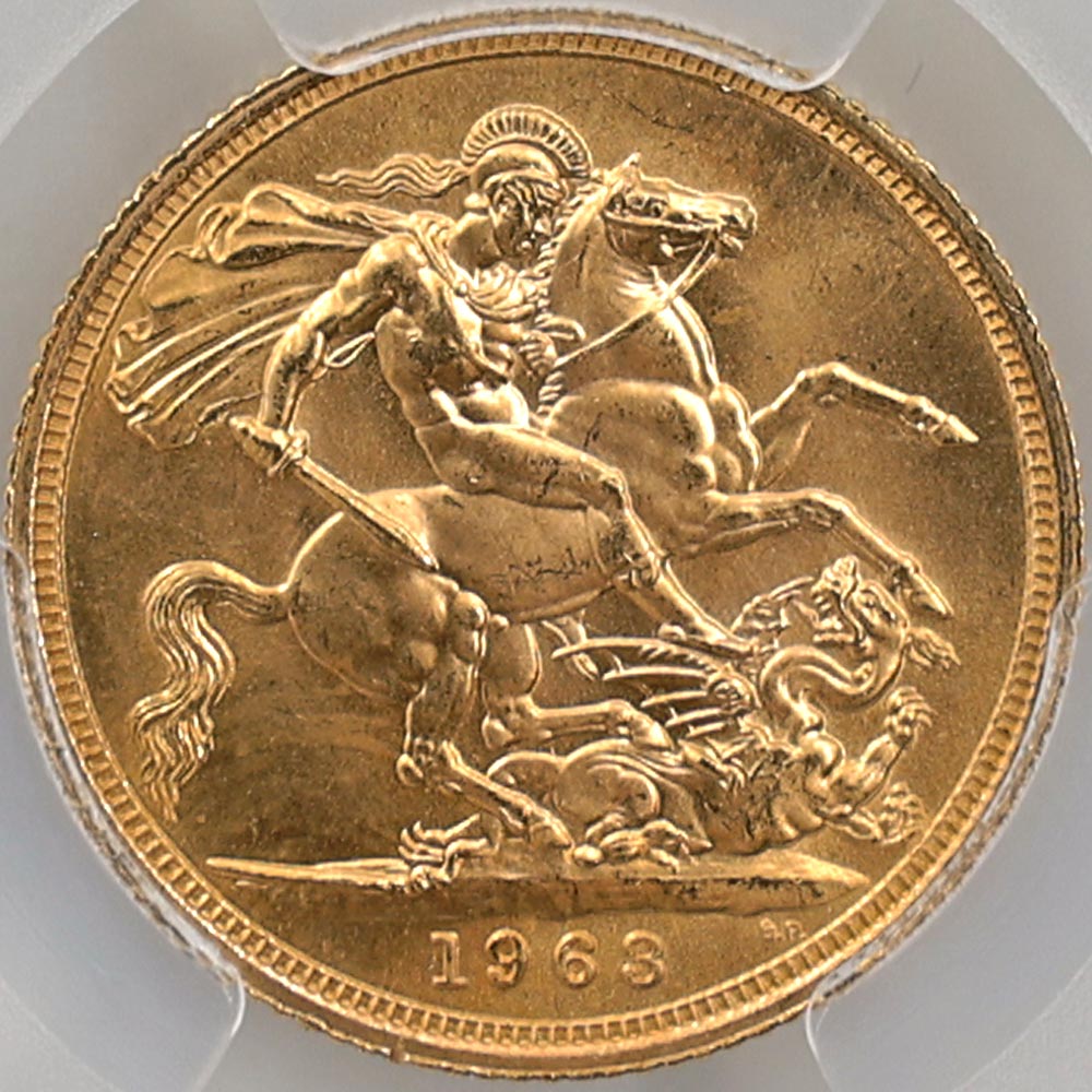 �������� 1963 �ѹ� ���ꥶ�٥�2�� ���֥�� 1�ݥ�ɡ�1���֥��˶�� ̤���� PCGS MS 65 ̤���ѡ�����̤������ �����硼��ε�༣ �ڥݥ���ȡ������ݥ������оݳ���