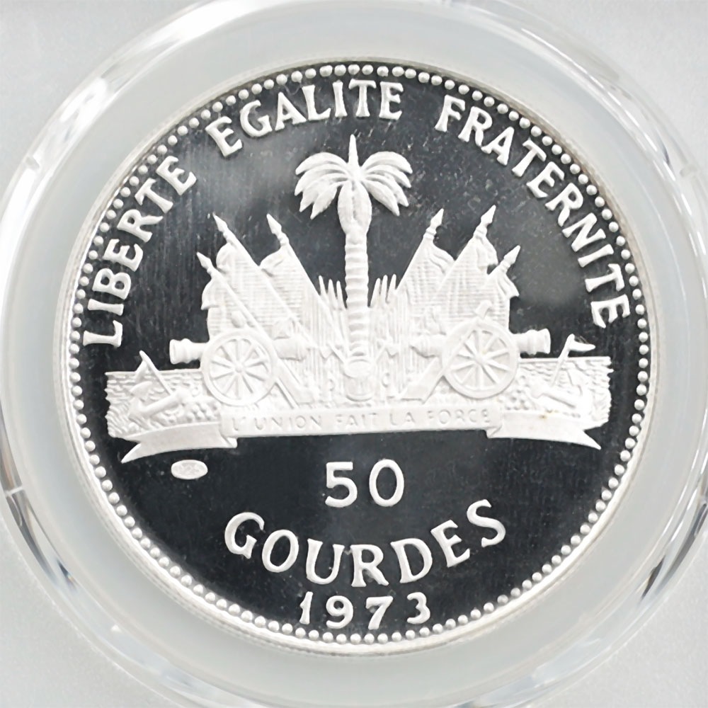 �������� 1973 �ϥ��� �Ҷ����������� 50���롼�� ��� �ץ롼�� PCGS PR 70 DCAM �ǹ���� ����̤�����ʡڥݥ���ȡ������ݥ������оݳ���