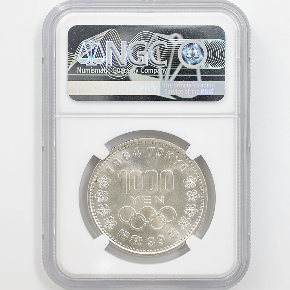 1964 ���� ��������ԥå��������ǰ ��߶�� NGC MS65 ̤���ѡ�����̤������ 1000�� ��ʾ �Ų� ��ǰ������ ����39ǯ