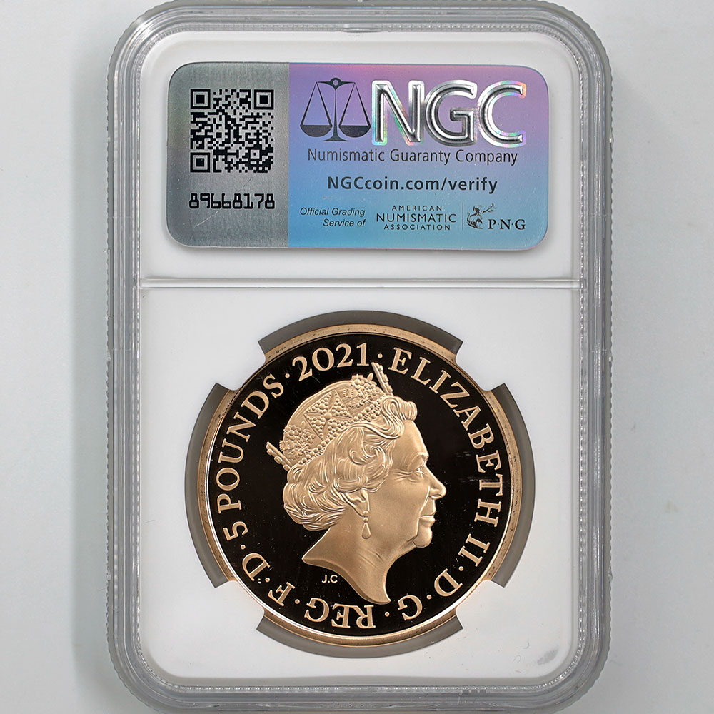 2021 �ѹ� �������ꥶ�٥�2�� ����95��ǯ��ǰ 5�ݥ�� ��� �ץ롼�� NGC PF 70 UC FR ������ �ǹ���� ����̤������ �����ꥹ ���