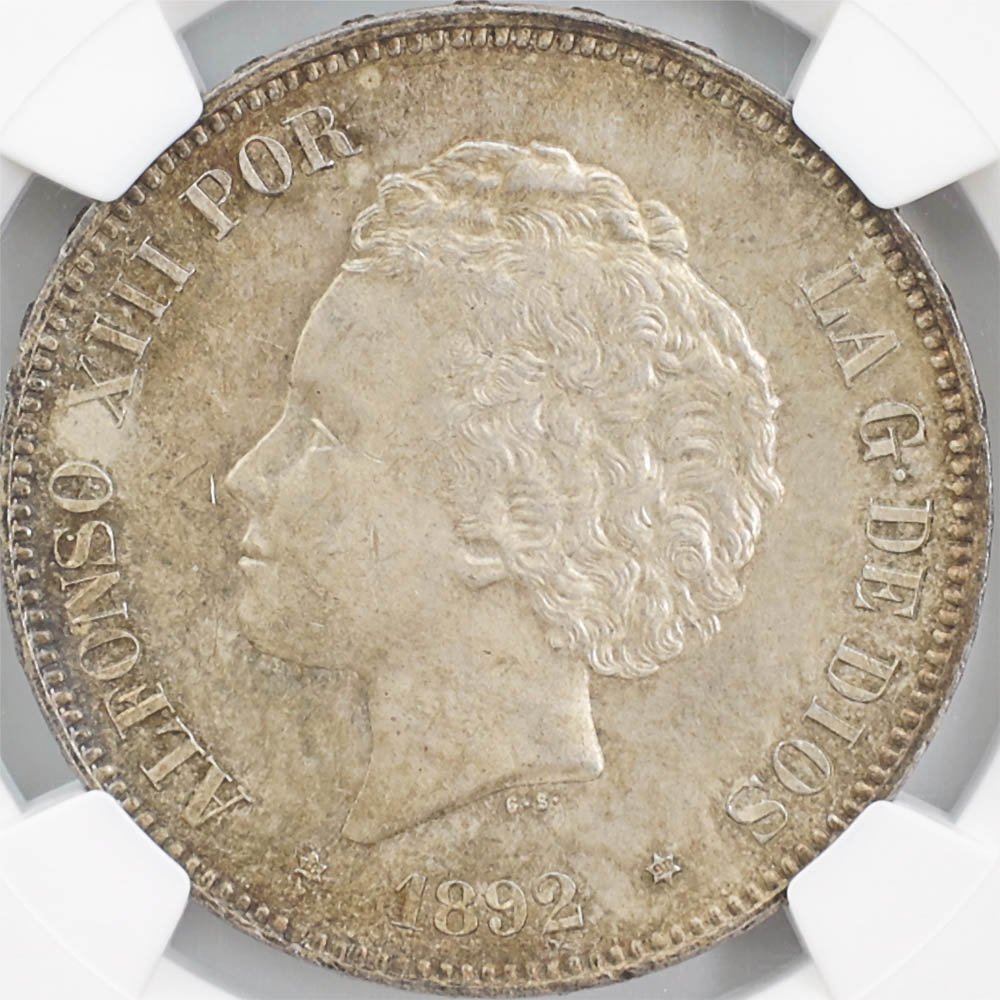1892(92) ���ڥ��� ����ե���13�� 5�ڥ��� ��� NGC MS 65 ��ǹ���� ̤���ѡ�����̤������