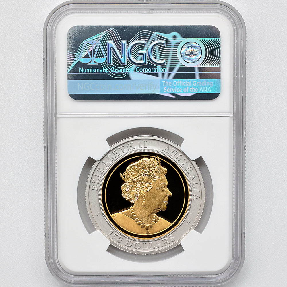 2019 �������ȥ�ꥢ �����å��ơ��륤������ 150��ɥ� �Х��᥿��� 1.5���� �ץ롼�� NGC PF 70 UC �ǹ���� ����̤������ ��Ȣ�� 