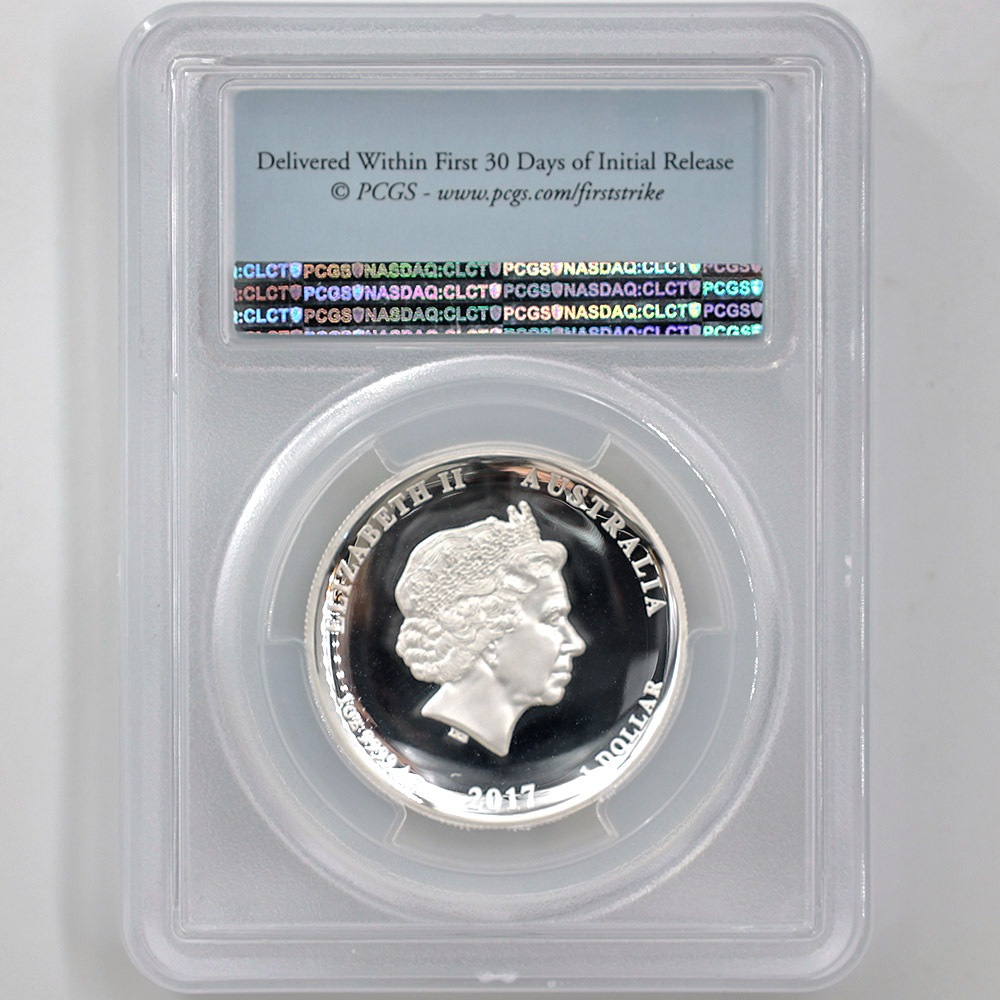 2017 ȥꥢ ϥ꡼ ǯܿ 1ɥ 1 ץ롼 PCGS PR 70 DCAM FS  ǹ ̤
