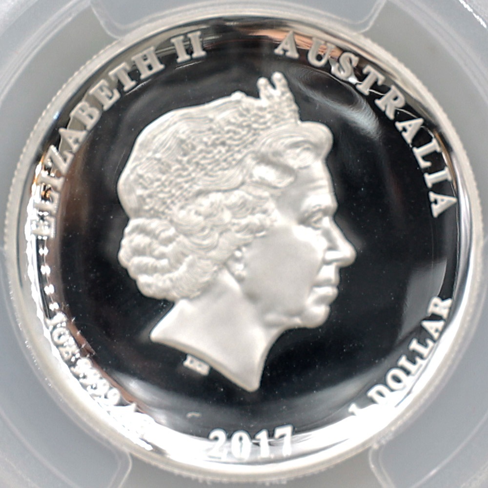 2017 ȥꥢ ϥ꡼ ǯܿ 1ɥ 1 ץ롼 PCGS PR 70 DCAM FS  ǹ ̤