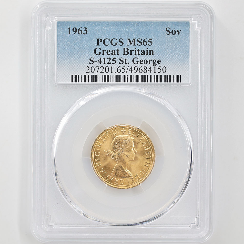 �������� 1963 �ѹ� ���ꥶ�٥�2�� ���֥�� 1�ݥ�ɡ�1���֥��˶�� ̤���� PCGS MS 65 ̤���ѡ�����̤������ �����硼��ε�༣ �ڥݥ���ȡ������ݥ������оݳ���