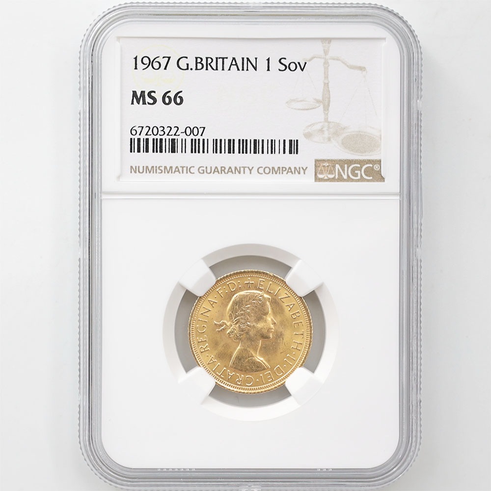 1967 �ѹ� ���ꥶ�٥�2�� ���֥�� 1�ݥ�ɡ�1���֥��˶�� NGC MS 66 ����̤������ �����硼��ε�༣