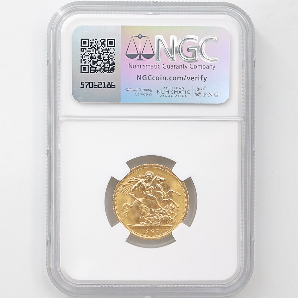 1967 �ѹ� ���ꥶ�٥�2�� ���֥�� 1�ݥ�ɡ�1���֥��˶�� NGC MS 66 ����̤������ �����硼��ε�༣