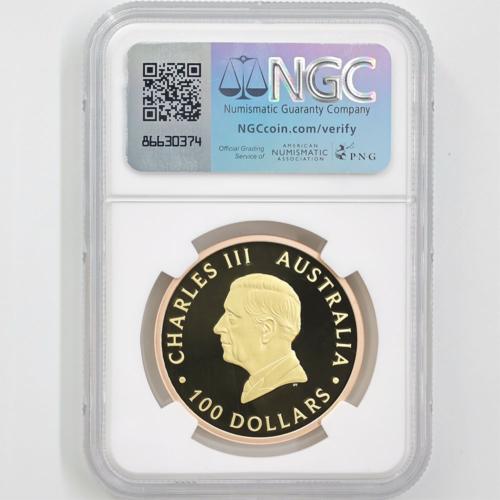  2024 ȥꥢ ѡ¤ʾΩ125ǯ 5֥  100ɥ åž夲 ץ롼 NGC PF 70 UC FDOI  ʽ˺ǹ ̤ Ȣ