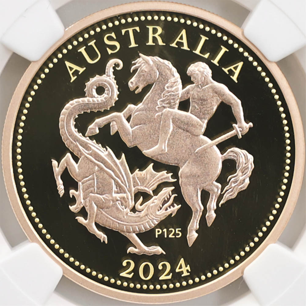  2024 ȥꥢ ѡ¤ʾΩ125ǯ 5֥  100ɥ åž夲 ץ롼 NGC PF 70 UC FDOI  ʽ˺ǹ ̤ Ȣ