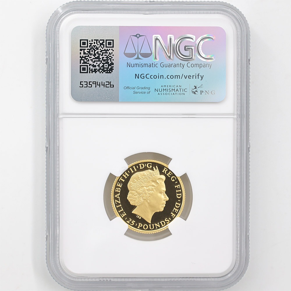 �������� 2014 �ѹ� �֥꥿�˥� 25�ݥ�� ��� 1/4���� �ץ롼�� NGC PF 69 UC ��ǹ���� ����̤�����ʡڥݥ���ȡ������ݥ������оݳ���