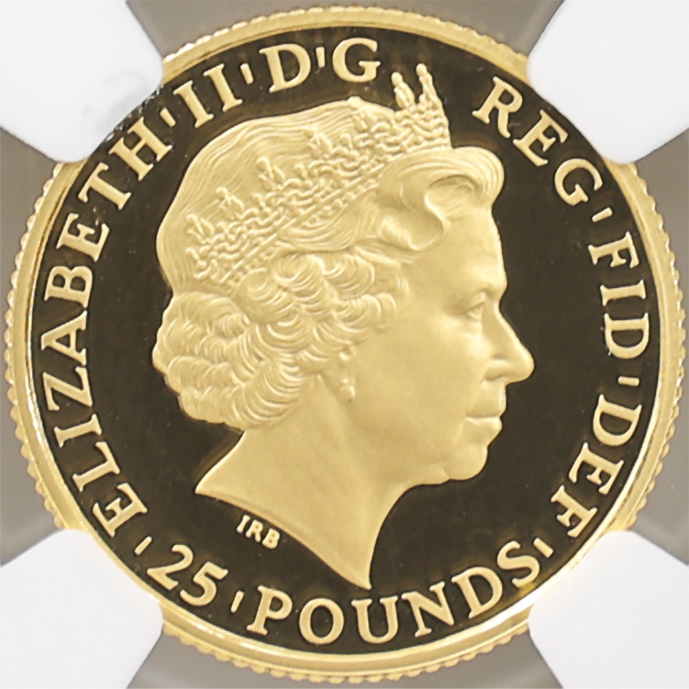 �������� 2014 �ѹ� �֥꥿�˥� 25�ݥ�� ��� 1/4���� �ץ롼�� NGC PF 69 UC ��ǹ���� ����̤�����ʡڥݥ���ȡ������ݥ������оݳ���