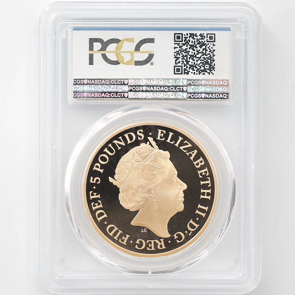 2017 �ѹ� ���ꥶ�٥�2�� ¨��65��ǯ��ǰ ���ե���������ӥ꡼ 5�ݥ�� ��� �ץ롼�� PCGS PR 70 DCAM �ǹ���� ����̤������ �����ꥹ ���