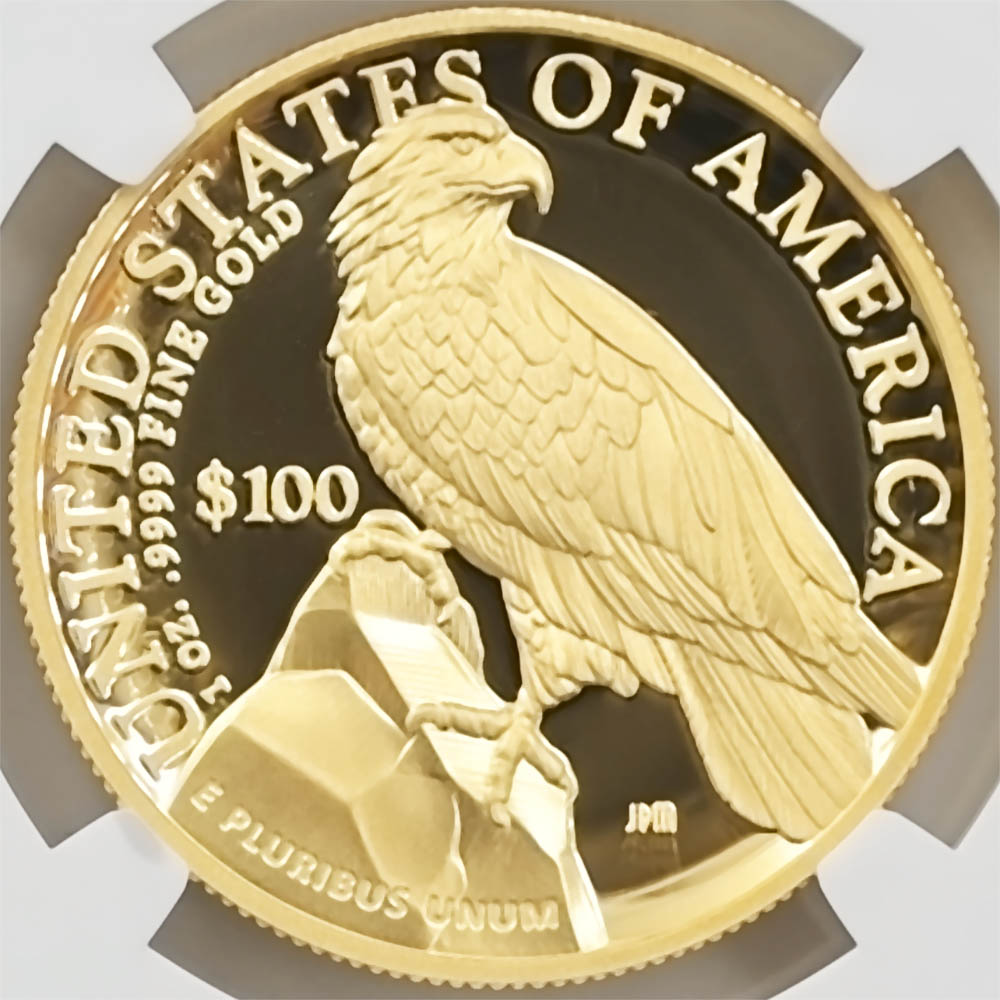 2023 ����ꥫ ��Хƥ� �ϥ���꡼�� 100�ɥ� ��� 1���� �ץ롼�� NGC PF 70 UC FR ������ �ǹ���� ����̤������ ��Ȣ��