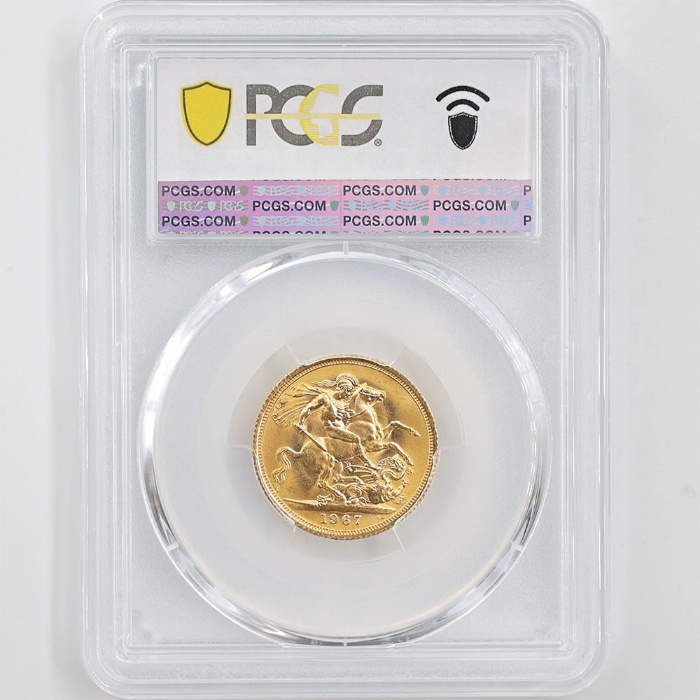 �������� 1967 �ѹ� ���ꥶ�٥�2�� ���֥�� 1�ݥ�� ��� ̤���� PCGS MS 64 ̤���ѡ�����̤������ �����硼��ε�༣ �ڥݥ���ȡ������ݥ������оݳ���