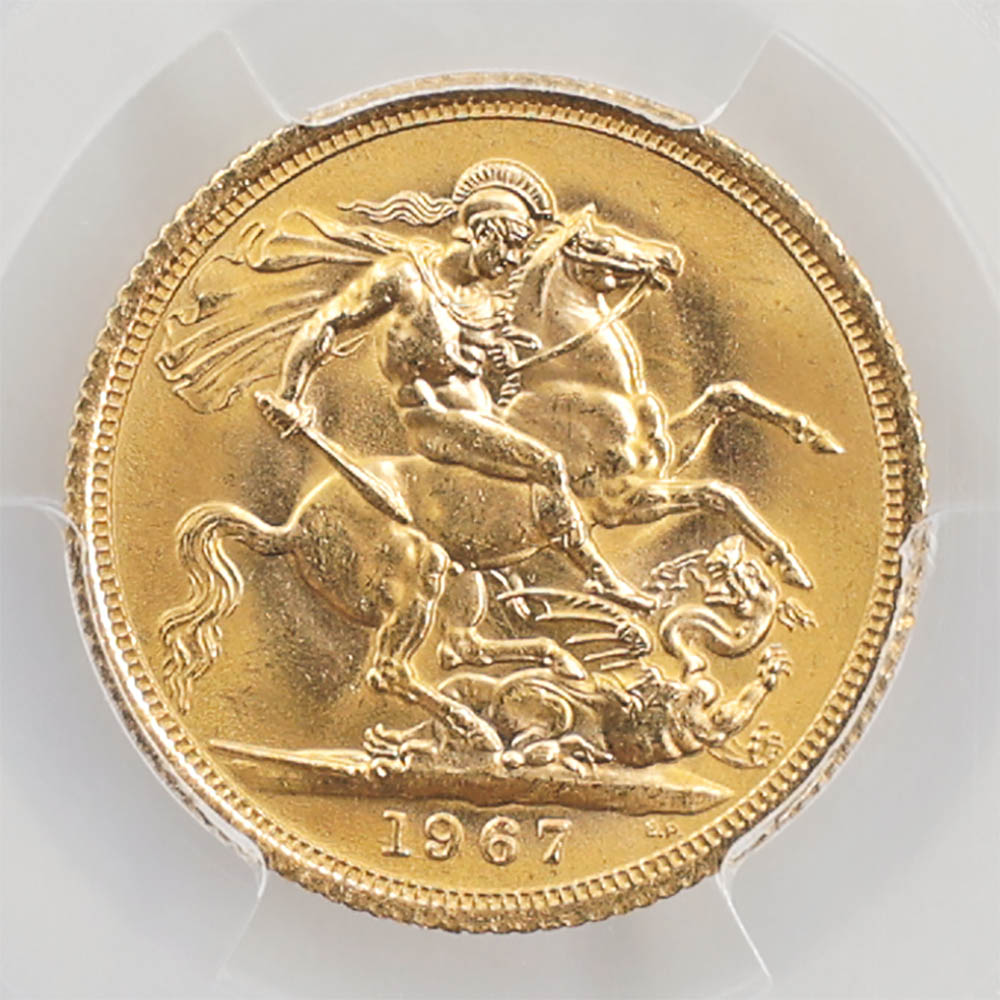 �������� 1967 �ѹ� ���ꥶ�٥�2�� ���֥�� 1�ݥ�� ��� ̤���� PCGS MS 64 ̤���ѡ�����̤������ �����硼��ε�༣ �ڥݥ���ȡ������ݥ������оݳ���