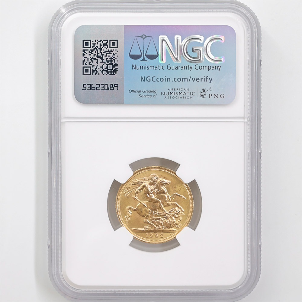 1962 �ѹ� ���ꥶ�٥�2�� ���֥�� 1�ݥ�ɡ�1���֥��˶�� NGC MS 65 ̤���ѡ�����̤������ �����硼��ε�༣