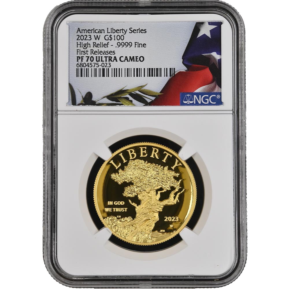 �������� 2023 ����ꥫ ��Хƥ� �ϥ���꡼�� 100�ɥ� ��� 1���� �ץ롼�� NGC PF 70 UC FR ������ �ǹ���� ����̤������ ��Ȣ�աڥݥ���ȡ������ݥ������оݳ���