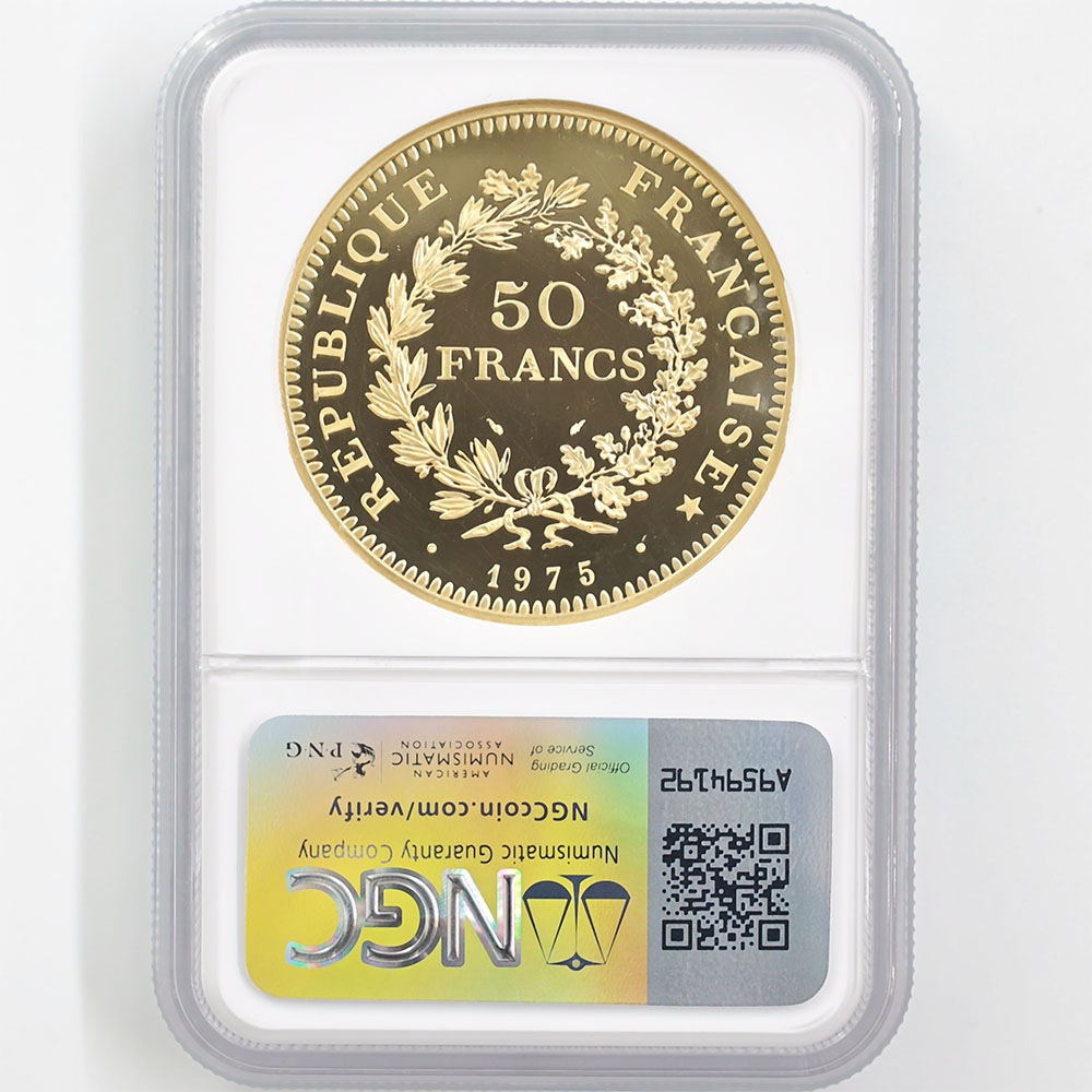 1975 �ե�� �إ饯�쥹 50�ե�� �ԥ��ե��� ��� �ץ롼�� NGC PF 64 UC ̤���ѡ�����̤������