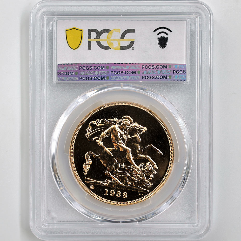 �������� 1988 �ѹ� ���ꥶ�٥�2�� ���֥�� 5�ݥ�� ��� PCGS MS 69 �ǹ���� ����̤������ �����硼��ε�༣ �����ꥹ ��ߡڥݥ���ȡ������ݥ������оݳ���