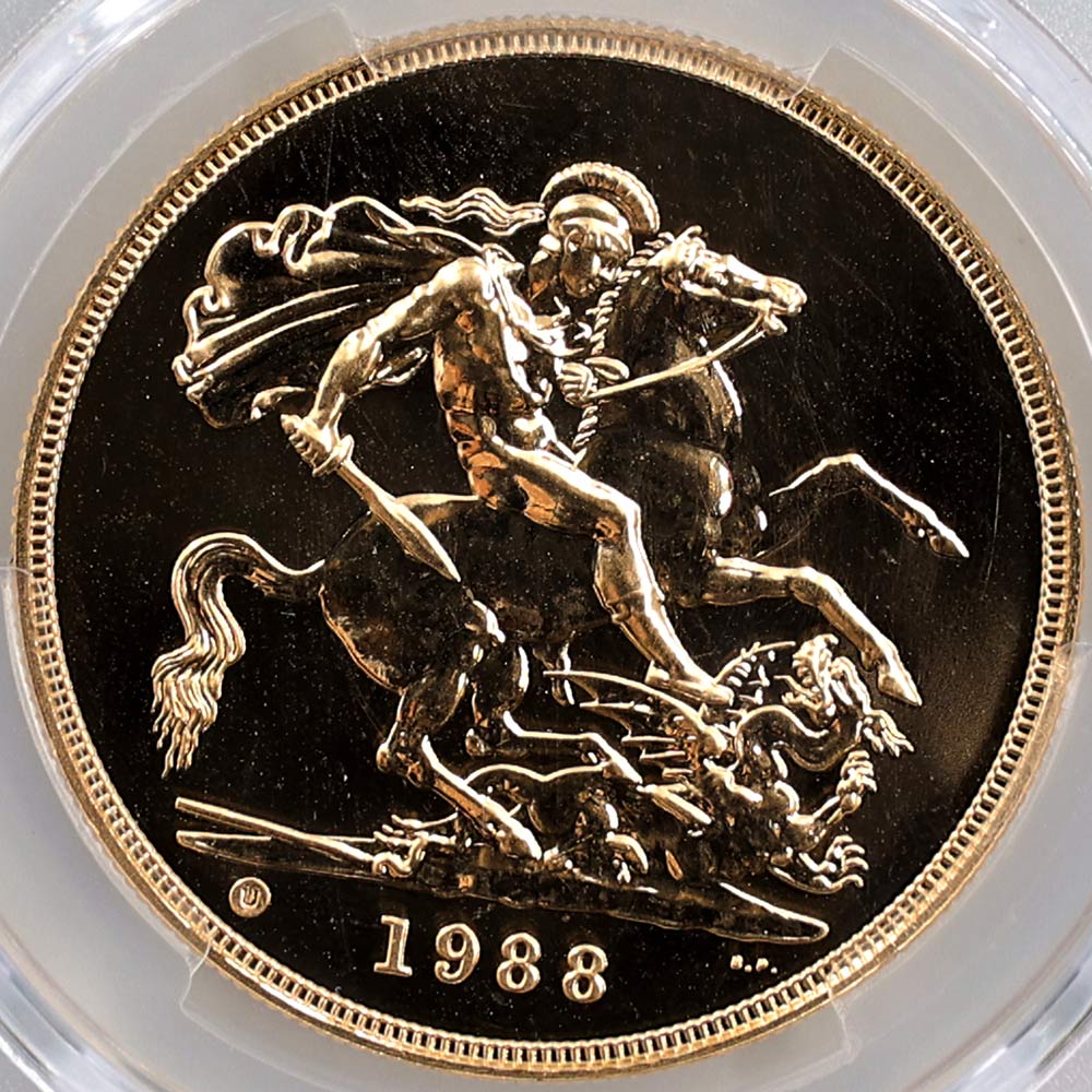 �������� 1988 �ѹ� ���ꥶ�٥�2�� ���֥�� 5�ݥ�� ��� PCGS MS 69 �ǹ���� ����̤������ �����硼��ε�༣ �����ꥹ ��ߡڥݥ���ȡ������ݥ������оݳ���