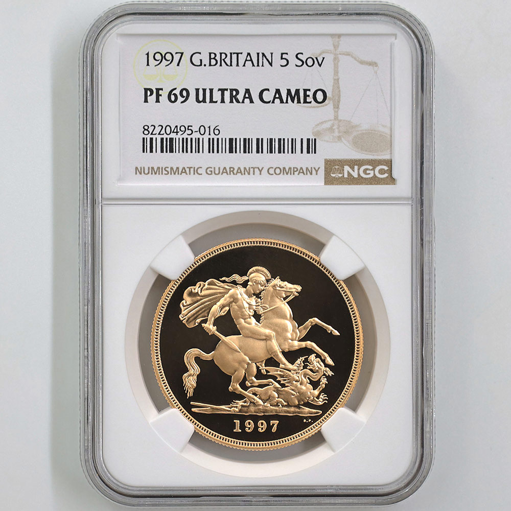 1997 �ѹ� ���ꥶ�٥�2�� ���֥�� 5�ݥ�ɡ�5���֥��˶�� �ץ롼�� NGC PF 69 UC ��ǹ���� ����̤������ �����硼��ε�༣ �����ꥹ ���