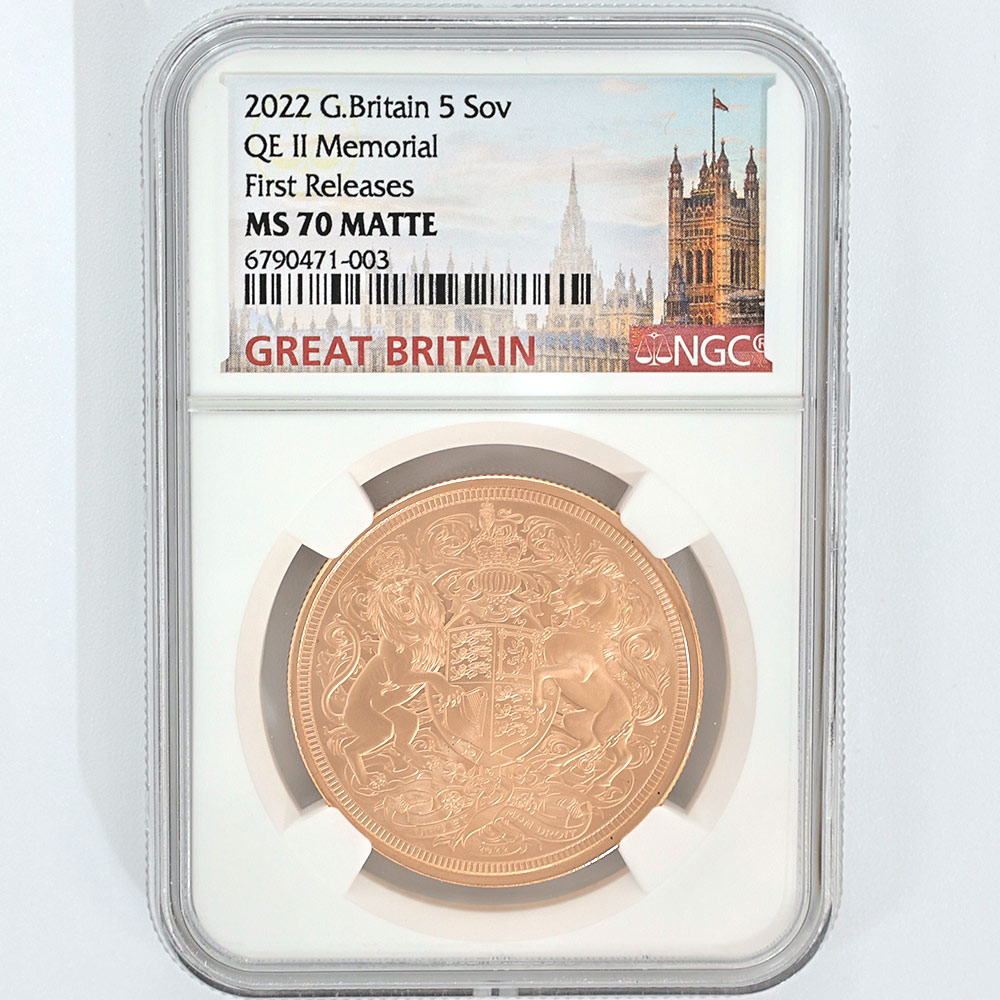 2022 �ѹ� ���ꥶ�٥�2�� ���鵭ǰ ���֥�� 5�ݥ�ɡ�5���֥��˶�� NGC MS 70 MATTE FR ������ �ǹ���� ����̤������ �����ꥹ ���