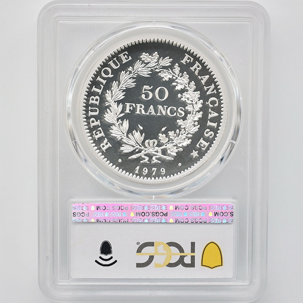 1979 �ե�� �إ饯�쥹 50�ե�� �ԥ��ե��� ��� �ץ롼�� PCGS SP 68 ��ǹ���� ����̤������