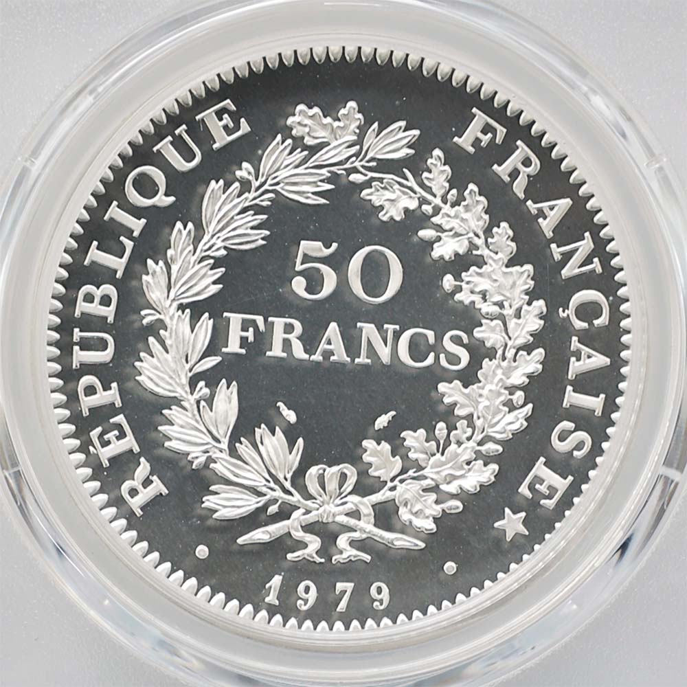 1979 �ե�� �إ饯�쥹 50�ե�� �ԥ��ե��� ��� �ץ롼�� PCGS SP 68 ��ǹ���� ����̤������