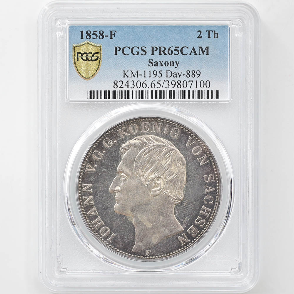 1858 ɥ 󲦹 ϥ  2顼  PCGS PR 65 CAM ǹ ̤