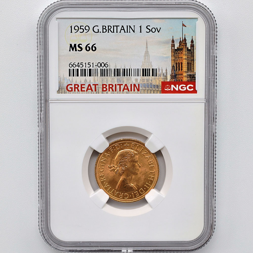 1959 �ѹ� ���ꥶ�٥�2�� ���֥�� 1�ݥ�� ��� NGC MS 66 ����̤������ �����硼��ε�༣