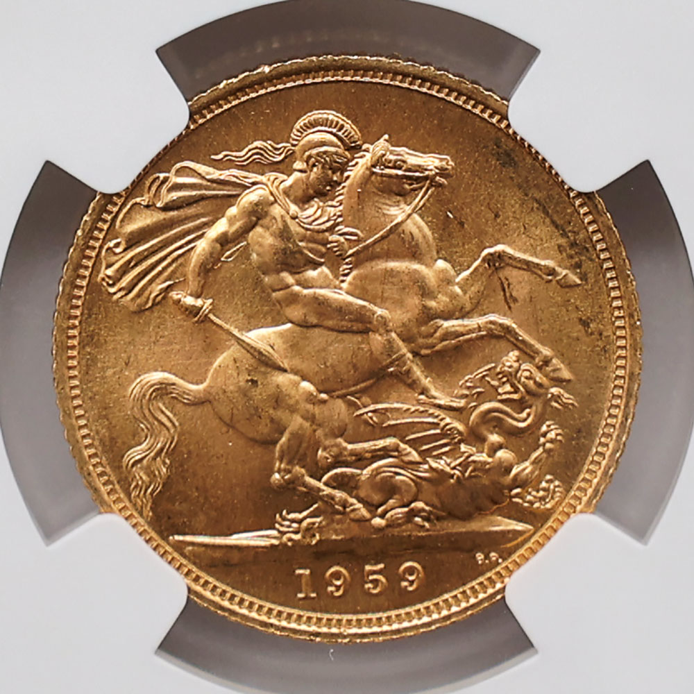 1959 �ѹ� ���ꥶ�٥�2�� ���֥�� 1�ݥ�� ��� NGC MS 66 ����̤������ �����硼��ε�༣