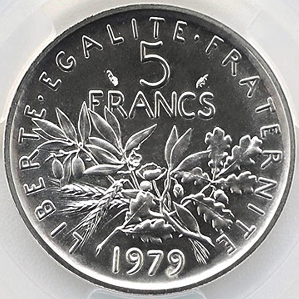 1979 �ե�� ��򼬤����� 5�ե�� �ԥ��ե��� ��� PCGS SP 68 ��ǹ���� ����̤������
