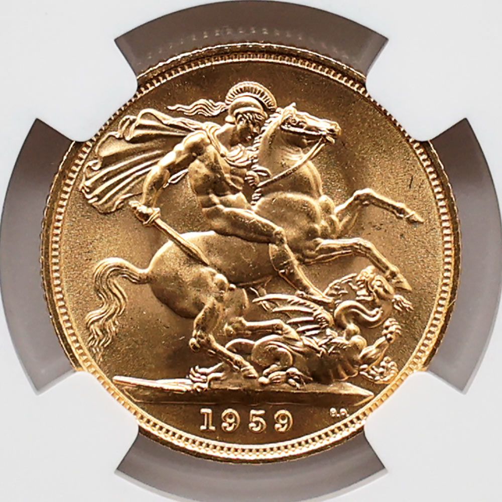 �������� 1959 �ѹ�ʥ����ꥹ�� ���ꥶ�٥�2�� ���֥�� 1�ݥ�� ��� NGC MS 66 ����̤������ �����硼��ε�༣ �ڥݥ���ȡ������ݥ������оݳ���