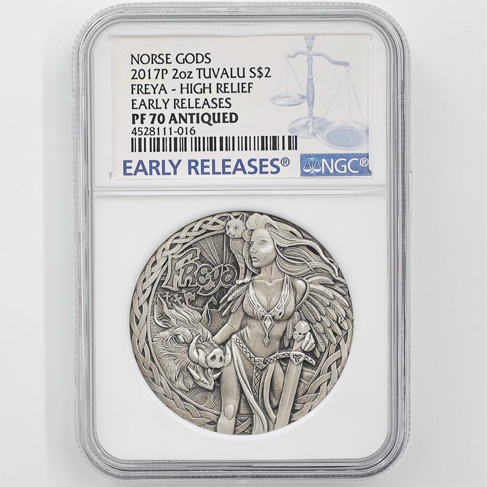  2017 ĥХ ϥ졼 ̲ν ե쥤 2ɥ  2 ץ롼 ƥž夲 NGC PF 70 ANTIQUED ER  ǹ ̤ Ȣ