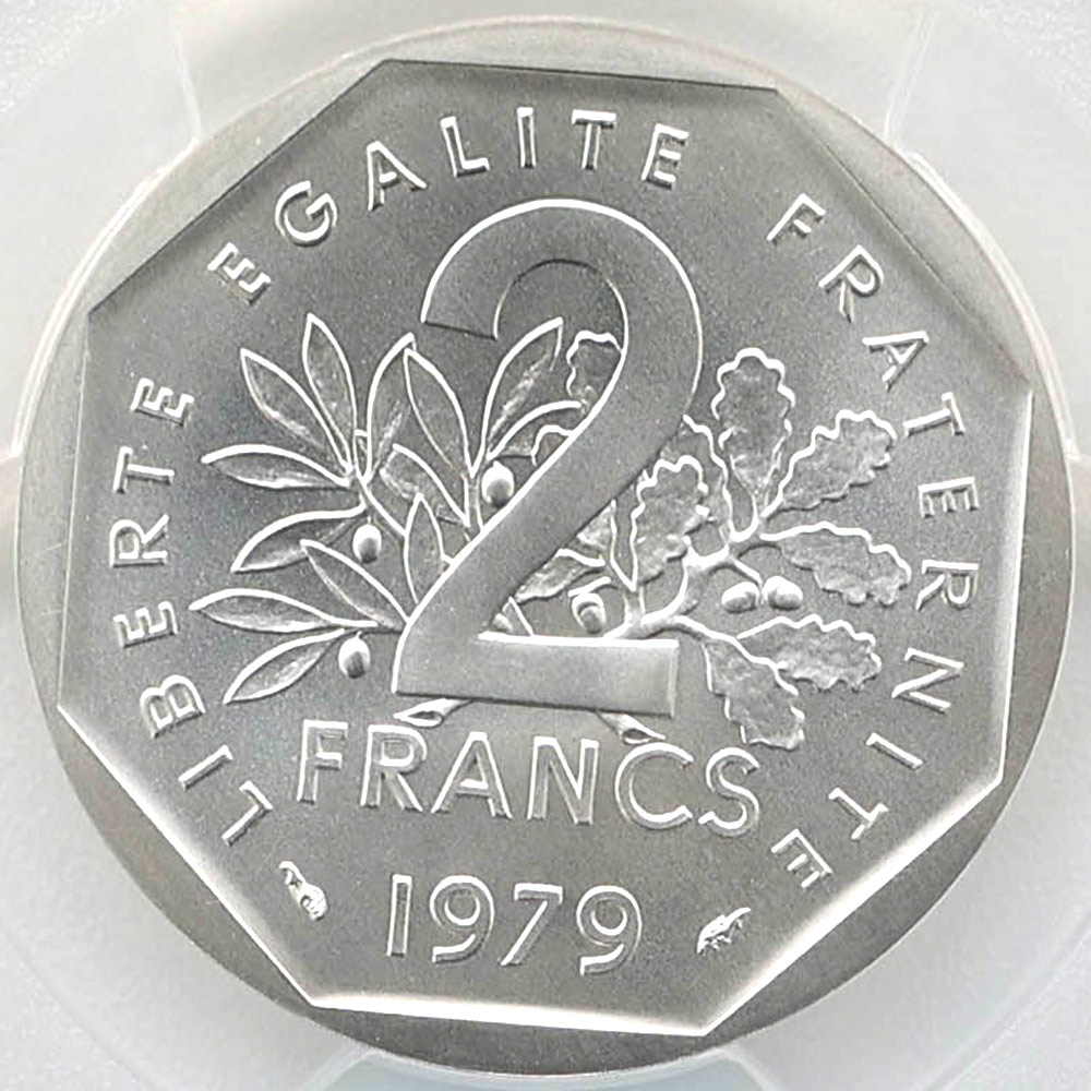 1979 �ե�� ��򼬤����� 2�ե�� �ԥ��ե��� ��� PCGS SP 69 ��ǹ���� ����̤������