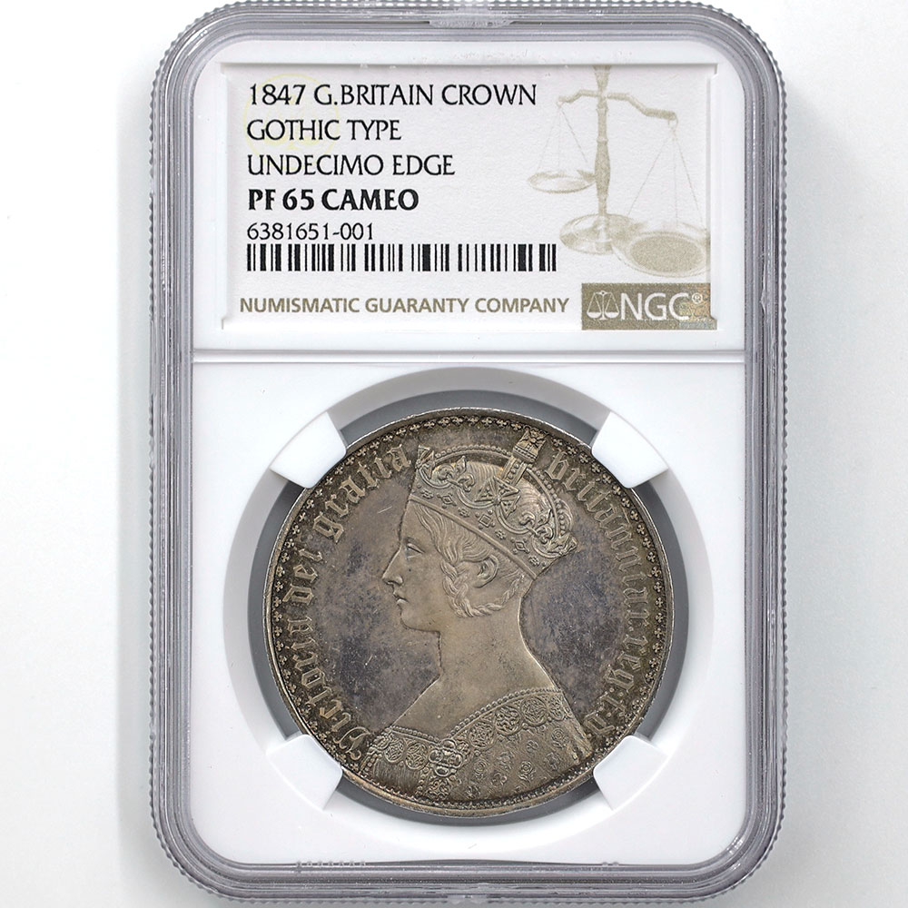 �������� 1847 �ѹ� �ӥ��ȥꥢ���������å����饦�� 1���饦�� ��� �ץ롼�� NGC PF 65 CAMEO UNDECIMO EDGE ̤���ѡ�����̤������ �ڥݥ���ȡ������ݥ������оݳ���