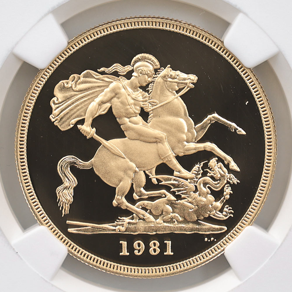 1981 �ѹ� ���ꥶ�٥�2�� ���֥�� 5�ݥ�ɡ�5���֥��˶�� �ץ롼�� NGC PF 69 UC ��ǹ���� ����̤������ �����硼��ε�༣ �����ꥹ ���