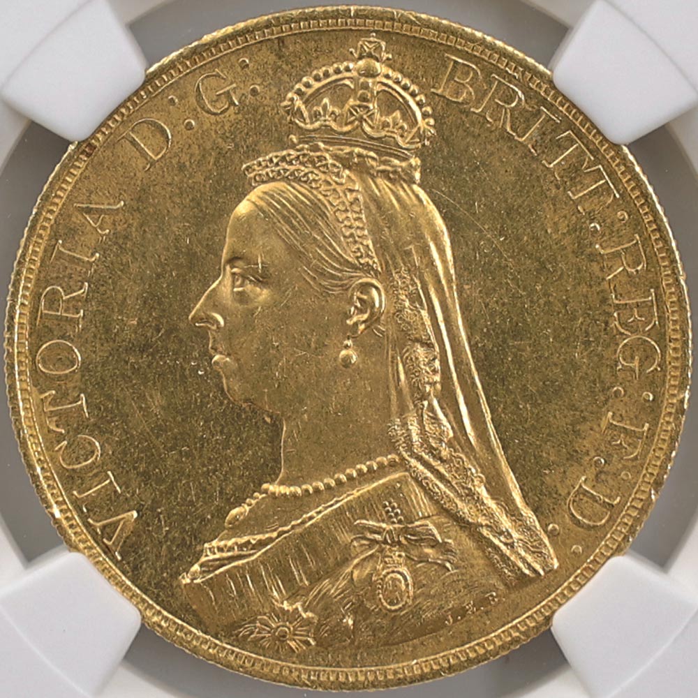 1887 �ѹ� �������ȥꥢ���� 5�ݥ�ɡ�5���֥��� ��� NGC MS 63 ̤������ ����ӥ꡼�إå� �����ꥹ ���