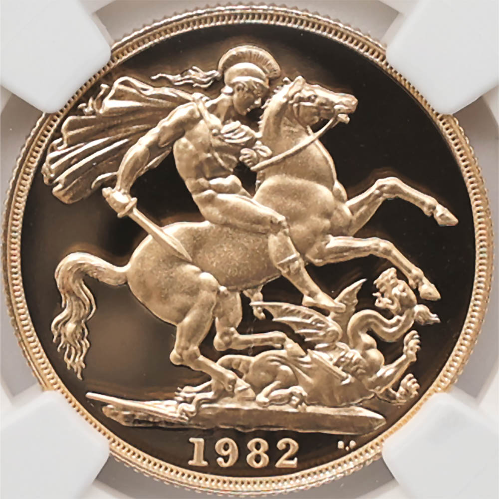 1982 �ѹ� ���ꥶ�٥�2�� ���֥�� 2�ݥ�ɡ�2���֥��˶�� �ץ롼�� NGC PF 70 UC �ǹ���� ����̤������ 