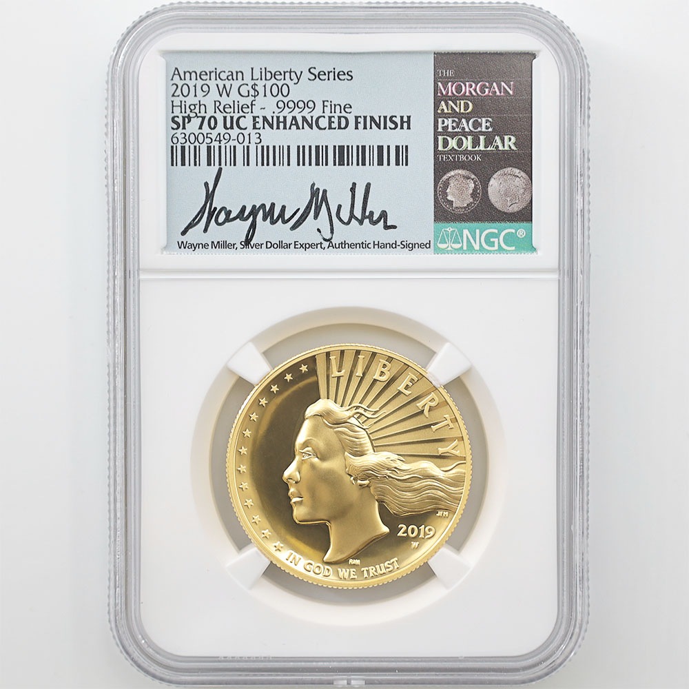 2019 ����ꥫ �ϥ���꡼�� ��ͳ�ν��� 100�ɥ� ��� 1���� NGC SP 70 UC ENHANCED FINISH �ǹ���� ����̤������